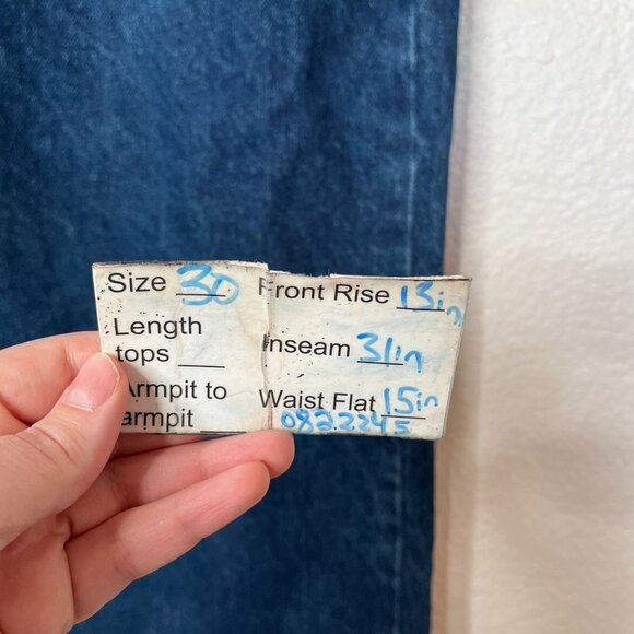 JustFab Women's Denim Wide-Leg Dark Wash Blue  Jeans Size 30 Regular - Picture 11 of 11